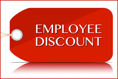  employee discount graphic