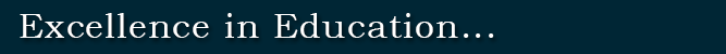 Excellence in Education header 