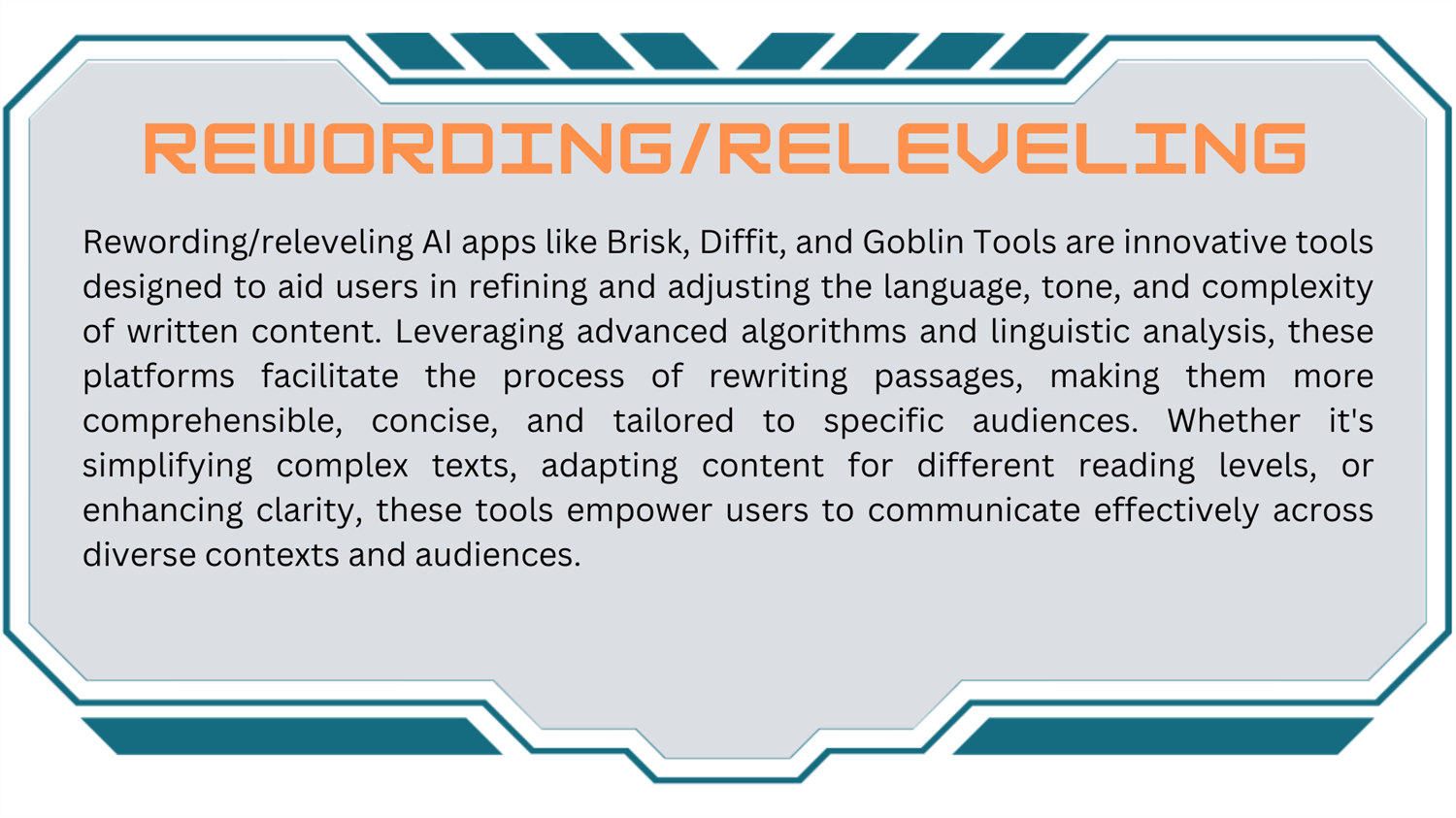 Rewording Description