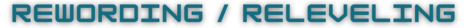 Rewording / Releveling