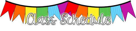 CLASS SCHEDULE