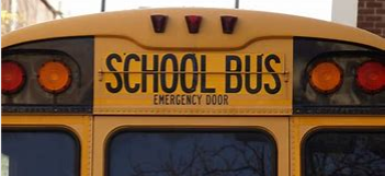 Back of school bus 