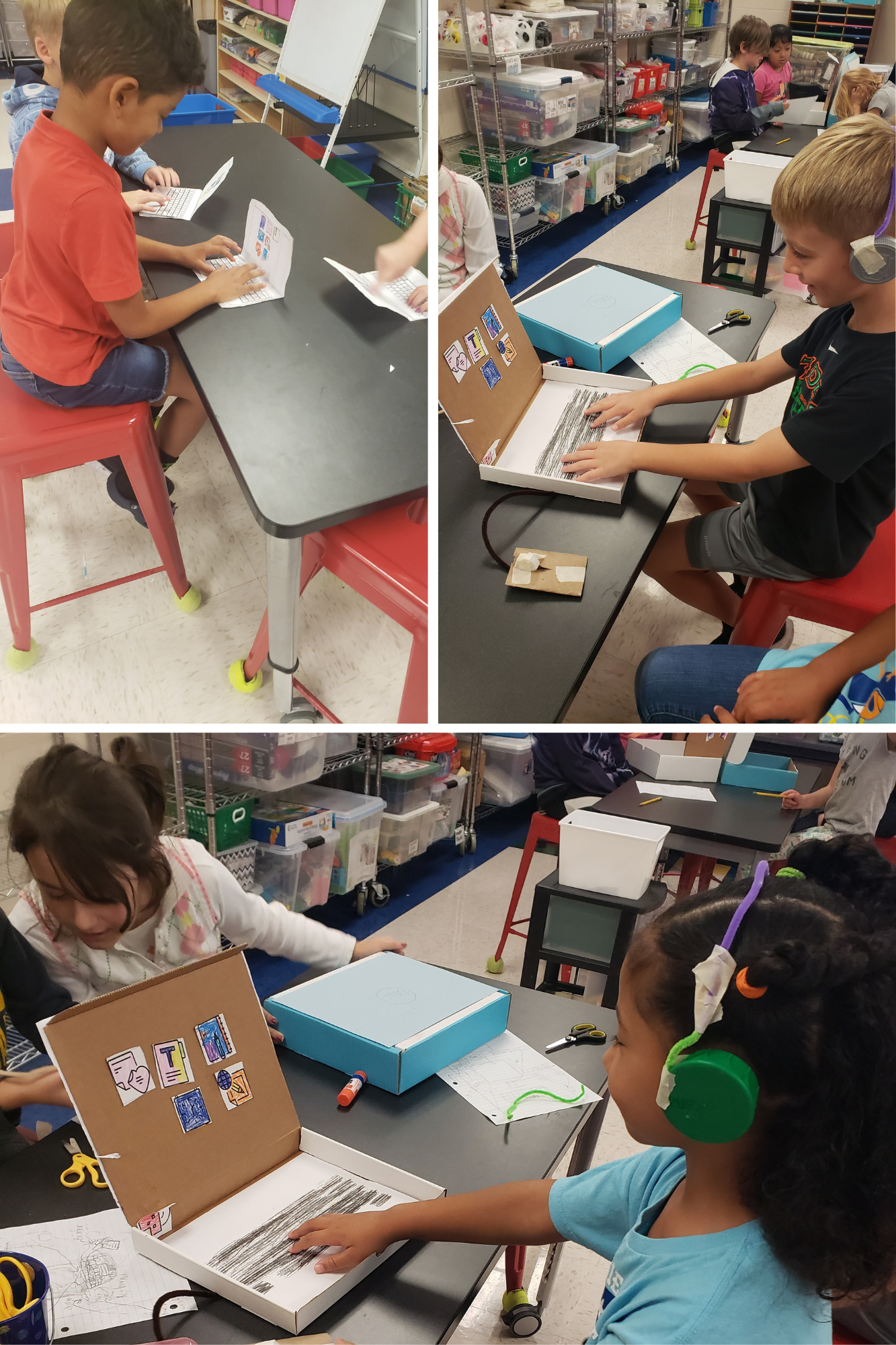students in Makerspace